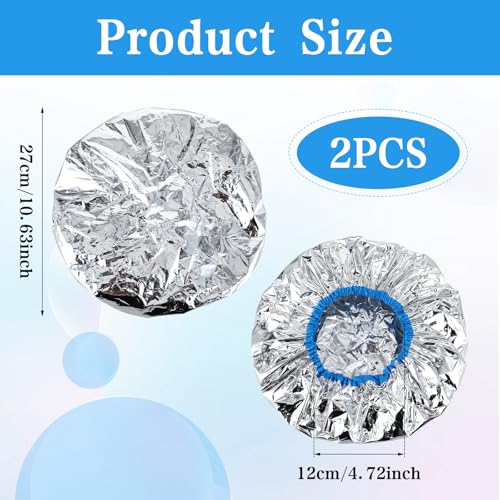 Yolev 2 Pcs Reusable Deep Conditioning Heat Cap for Hair Treatment