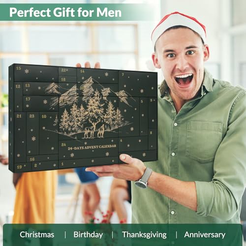 Survival Kit Advent Calendar for Men 2026 - Outdoor Emergency Gear Set