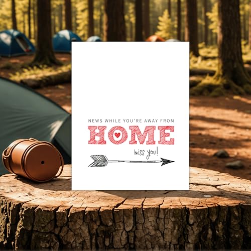 Summer Camp Greeting Card for Girls - Blank Note from Home