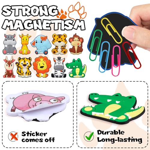 DMIGHT Animal Refrigerator Magnets for Toddlers Ages 1-3 - Educational Baby Toy Set