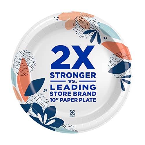 Dixie 8.5 Inch Disposable Paper Plates, 2X Stronger, 180 Count (2-Pack)
