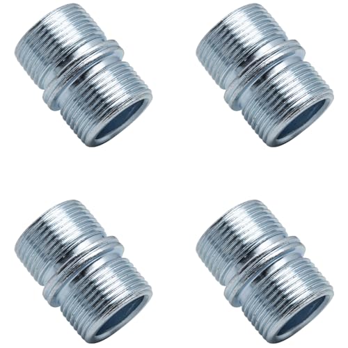 Surf Turtle 4-Pack Metal Pipe Rack Joint Connectors 1 Inch/25.4mm, 1.3 x 0.9 x 0.9 inches