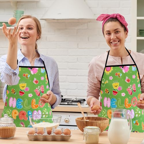 Bonieset Adjustable Holiday Cooking Apron and Chef Bib for Kitchen