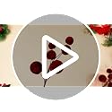 Velvet Christmas Tree Picks Set - Burgundy, 16 Pieces, 14 Inch Holiday Decor