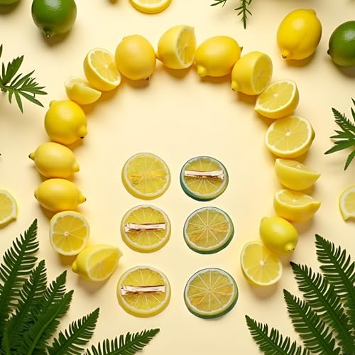 Lemon Hair Clips 6Pcs Cute Fruit Hair Barrettes for Kids and Toddlers
