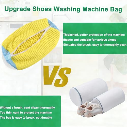 Shoe Washing Machine Bag Set - 2 Reusable Bags & Drying Racks