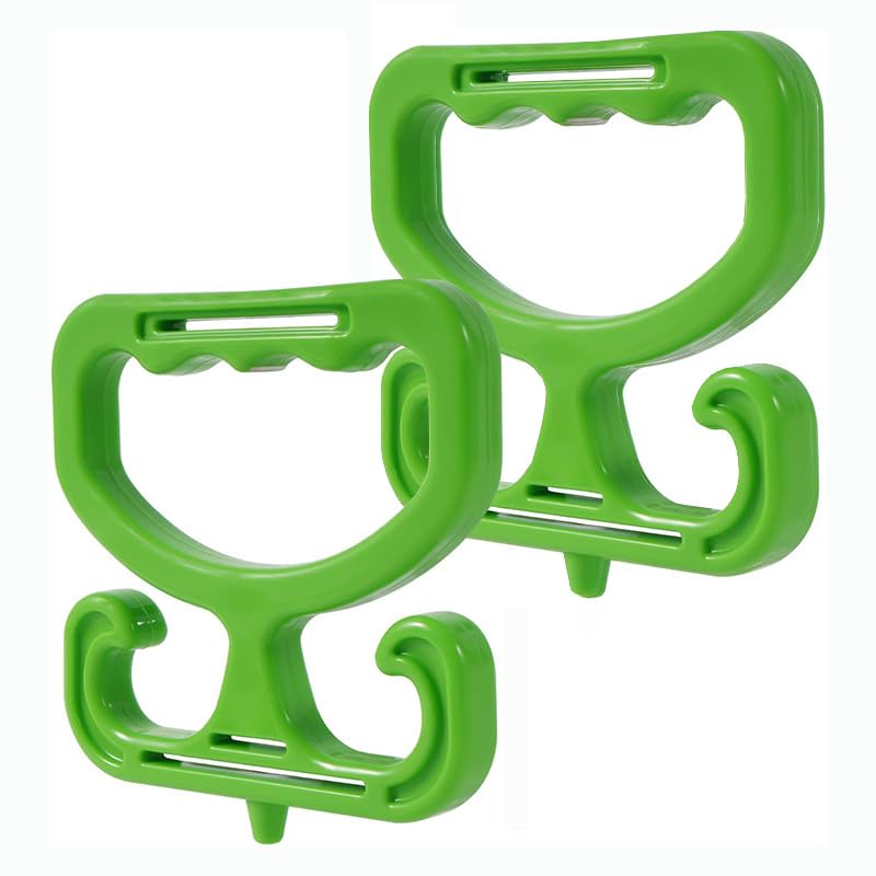 Grocery Bag Carrier - 2 Pack Heavy-Duty Holder with Ergonomic Grip