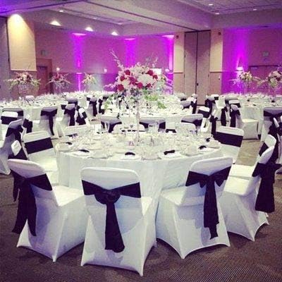 Obstal Satin Chair Sashes - 10 PCS Elegant Bows for Weddings & Events | Universal Fit for Any Chair