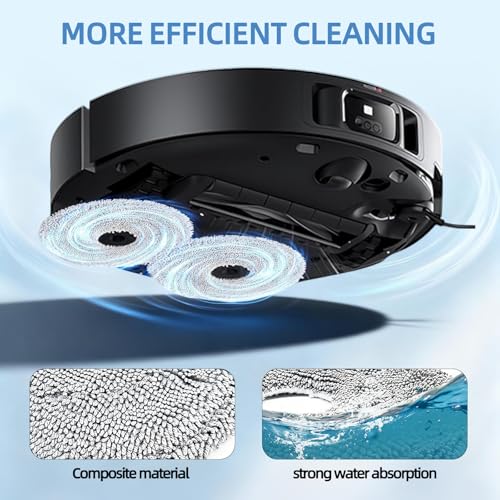 4-Pack Microfiber Mop Pads for Dreame L40 Ultra & Robot Vacuum Models