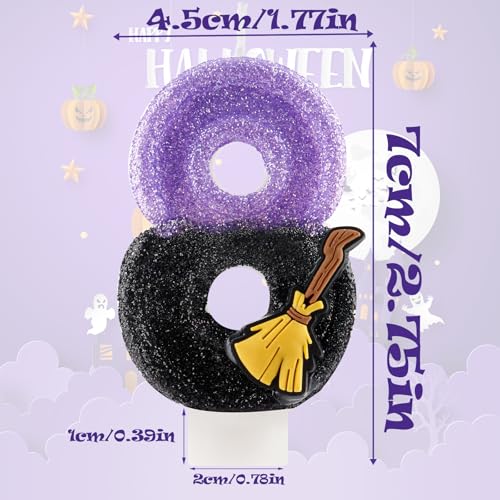 Magic Broom Number 7 Birthday Candle for Wizard Theme Parties