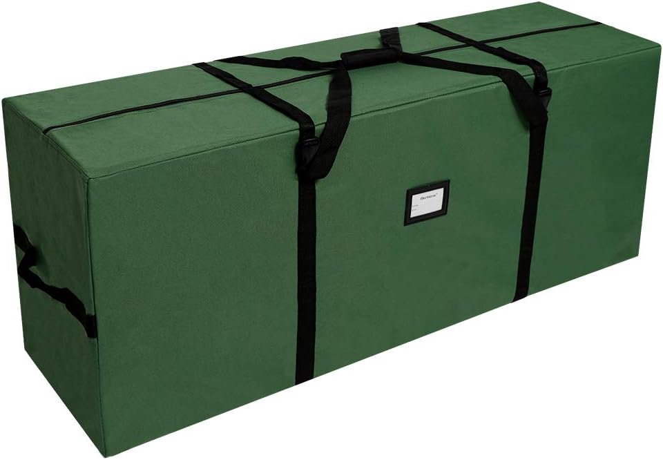 OurWarm Christmas Tree Storage Bag - Extra Large Heavy Duty Design with Reinforced Zipper | Fits 7.5ft Tree, 50" x 15" x 20", Green