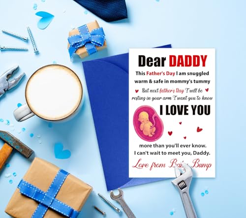 Funny First Father's Day Card for New Dads - Heartfelt Gift