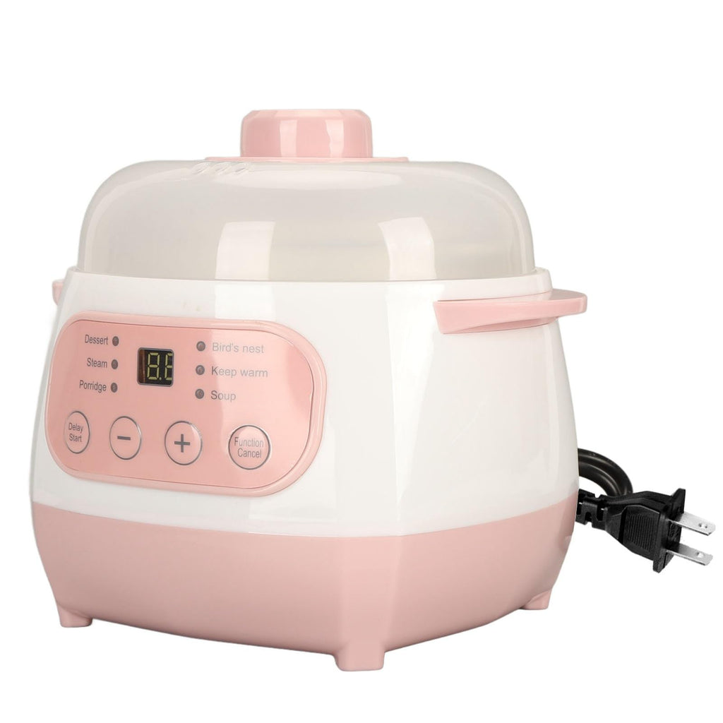 Mini Ceramic Stew Cooker With 1l Capacity And Antidry Burn Function, Electric Slow Cookers For Small Kitchen, Electric Stewing Pan Appointment Timing Sputum Stewed Automatic Boiled Porridge