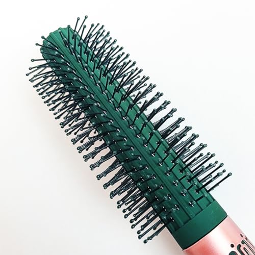 Leenchiry Anti-Static Detangler Hair Brush with Nylon Bristles (Green)