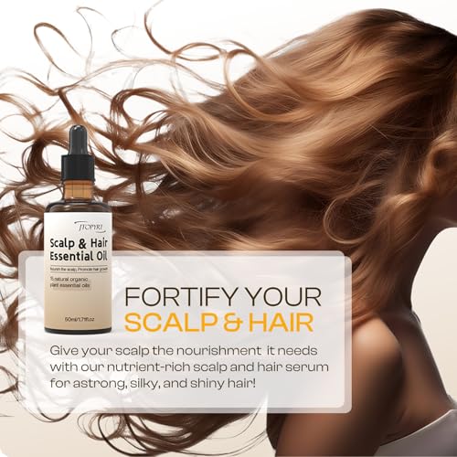 Jtopyrt Rosemary Castor Hair Growth Oil - 50ml Scalp Care Treatment