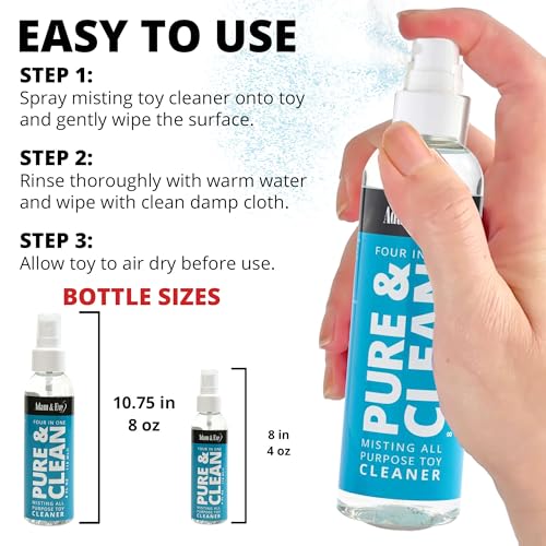 Adam & Eve 4-in-1 Sex Toy Cleaner Spray, Water-Based, 4 oz