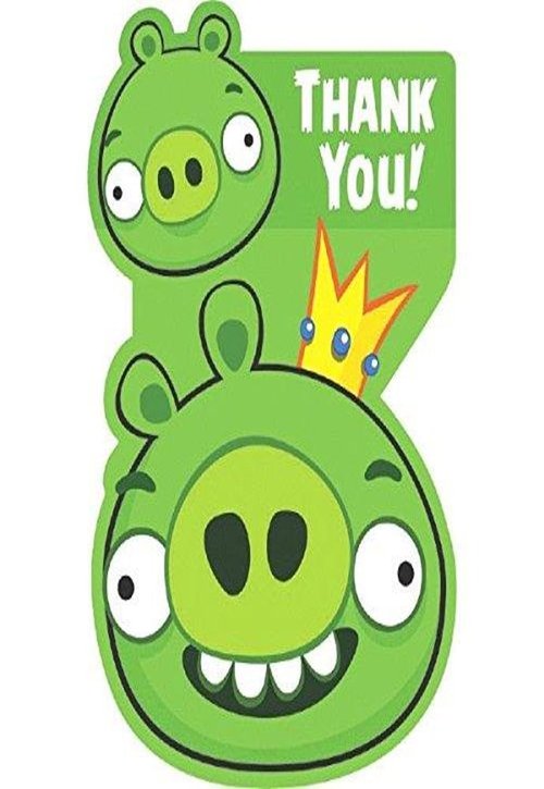 Thank You Card | Angry Birds Collection | Party Accessory