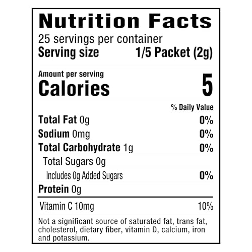 Crystal Light Peach Mango Green Tea Drink Mix - Zero Sugar, 5 Packets