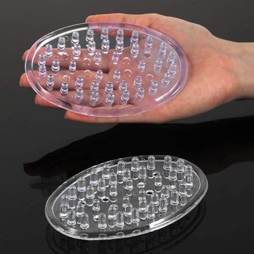 Matwsec Clear Plastic Soap Dish - 2PCS with Drainage Design