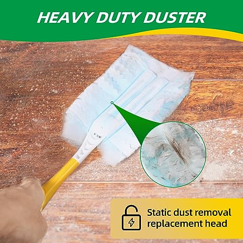 Frescares Blue Duster Refills - 18ct Static Dust Removal Compatible with Swiffer