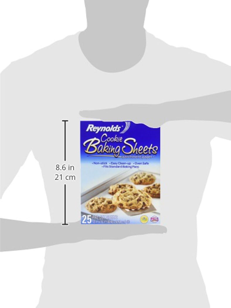 Reynolds Kitchens Pre-Cut Parchment Paper Baking Sheets - 600 Total Sheets | 25 Count Pack