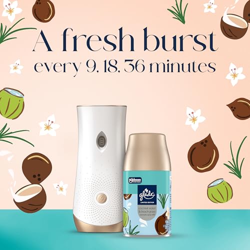Glade Automatic Spray Refill - Coconut Water & Beach Grass, 6.2 Oz