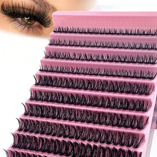 60D Lash Clusters D Curl Wispy Individual Eyelash Extensions Tray