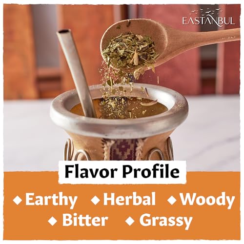 Eastanbul Coarse Yerba Mate Tea, Loose Leaf, 2.8oz - Vegan & Non-GMO