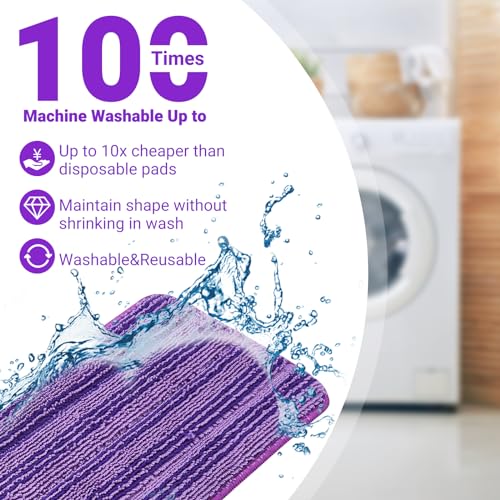 Microfiber WetJet Pads for Swiffer Wet Jet - 2 Pack, 11.8" x 5.5"