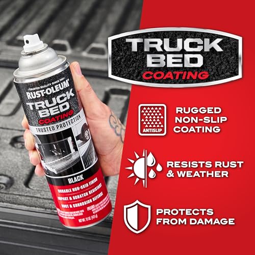 Rust-Oleum Truck Bed Coating Spray Paint, 15 oz, Black