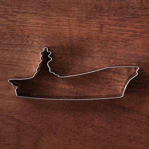 LILIAO Battleship Cookie Cutter - Stainless Steel Carrier Vessel