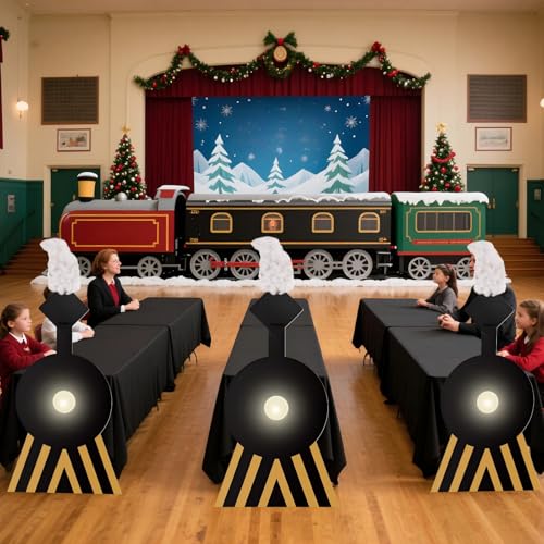 Christmas Train Party Decorations Set - North Pole Express Train & Table Decor