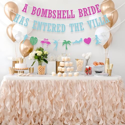 Bombshell Bride Beach Bachelorette Party Banner - Pre-Strung Decor