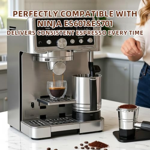 Silicone Tamping Mat for Ninja Luxe Cafe ES601/ES701 - Non-Slip Espresso Pad with Portafilter Holder