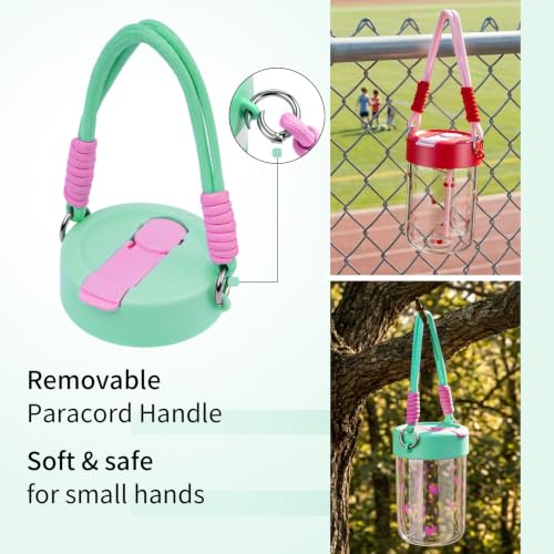 TOPBADE 16oz Kids Water Bottle with Straw - BPA-Free Tritan