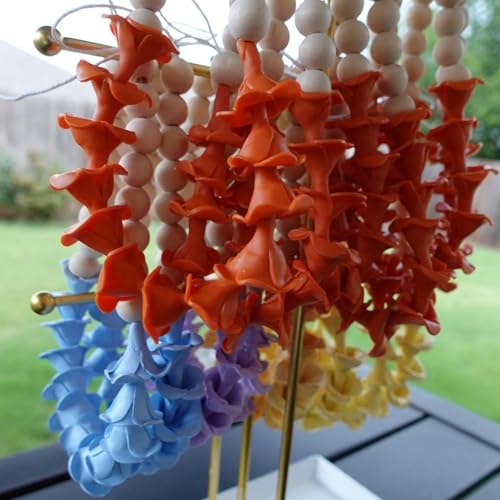 Hawaiian Flower Car Leis Rear View Mirror Charm - Boho Decor