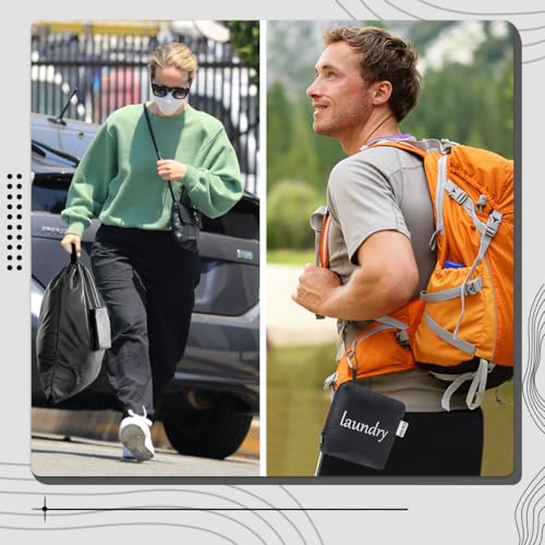 Portable Travel Laundry Bag with Handles - Compact & Durable
