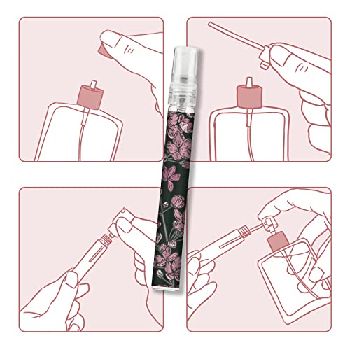 Facewegen 6 Pcs Portable Travel Refillable Perfume Atomizer 10ml