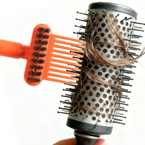 Penitue 2-in-1 Hair Brush Cleaner Tool and Comb Rake (2 Pack)
