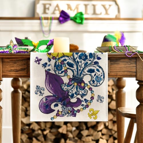 Carnival Bead Table Runner for Holiday & Party Decor 13x72 Inches