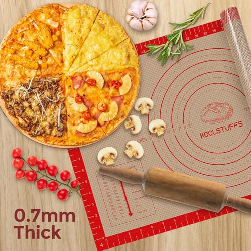 Koolstuffs Silicone Pastry Mat, 26" x 16" Non-Slip for Baking