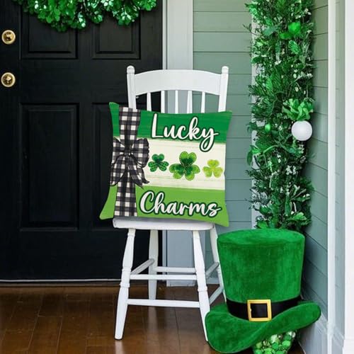 St. Patrick's Day Throw Pillow Covers 18x18 Set of 4 - Style B