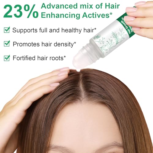 KITNOBLIS Hair Growth Serum Roll-On with Rosemary, Redensyl & AnaGain, 20 ML