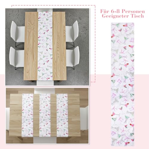 Martini Table Runner - Elegant Polyester Decor for Parties