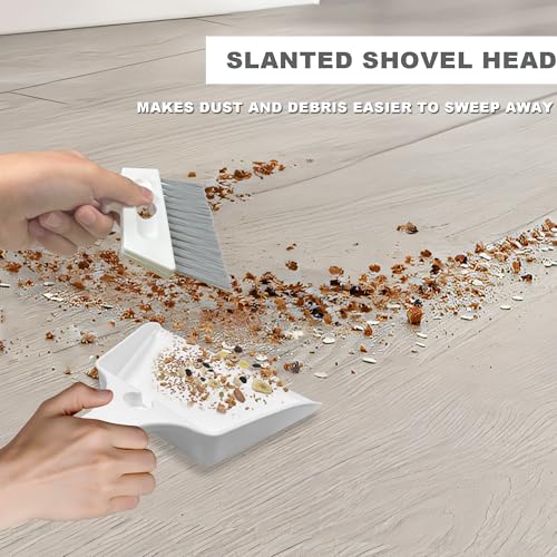 NBGYTECH Mini Broom and Dustpan Set for Easy Cleaning