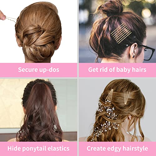 Vaincre Blonde Bobby Pins 150 Count with Storage Case for Hair Buns