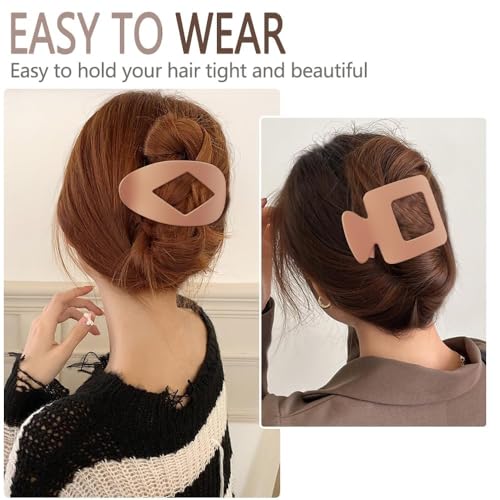 Large Tortoise Hair Claw Clips 4.2 Inch Strong Non-Slip Matte Hair Clip