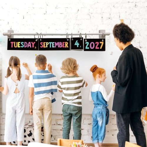 Chalkboard Brights Flip Calendar Set for Classroom Decoration