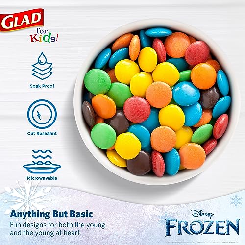 Glad for Kids Disney Frozen Paper Snack Bowls, 6oz, 64 Count (Pack of 2)
