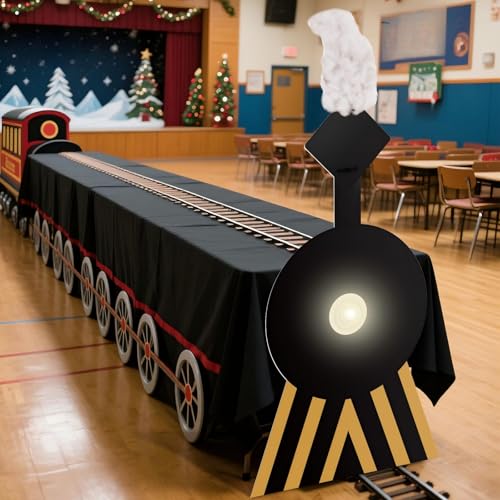 Christmas Train Party Decorations Set - North Pole Express Train & Table Decor
